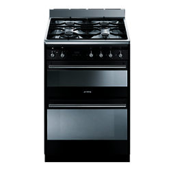 Smeg SUK62MBL8 Dual Fuel Cooker, Black